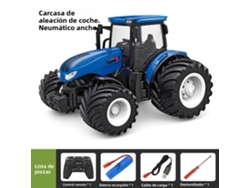 Control Remoto Tractor Juguete Máquina Agrícola Simulación Modelo De Coche De Ingeniería, Contiene Batería Y Control Remoto