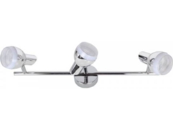 Lámpara de Techo FABRILAMP Rui (Plateado - LED - 15 W - Metal)