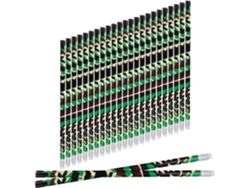 Juego De 60 Lápices De Madera Con Estampado De Camuflaje, 188 Cm, Para La Escuela Y Premios, Lápices Para Escribir Y Dibujar.