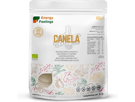 Canela de Ceilán Eco En Polvo Xxl Pack ENERGY FEELINGS (1 kg de Polvo)