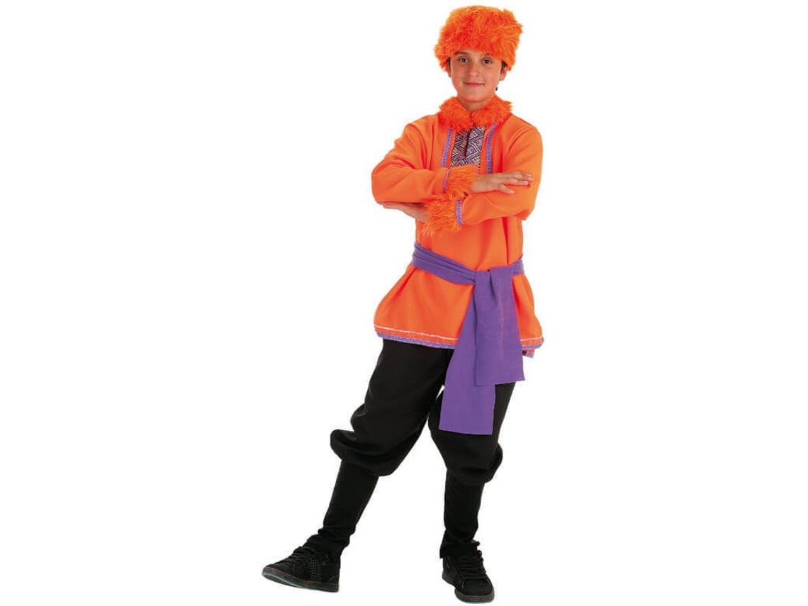 Disfraz de Niño DISFRAZZES Ruso Naranja (Talla: 7 a 9 años)