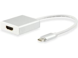 Adaptador USB-C a HDMI (hembra-macho - 15 cm), portátil, de alta velocidad, para uso en el hogar, la oficina, viajes y estudiantes.