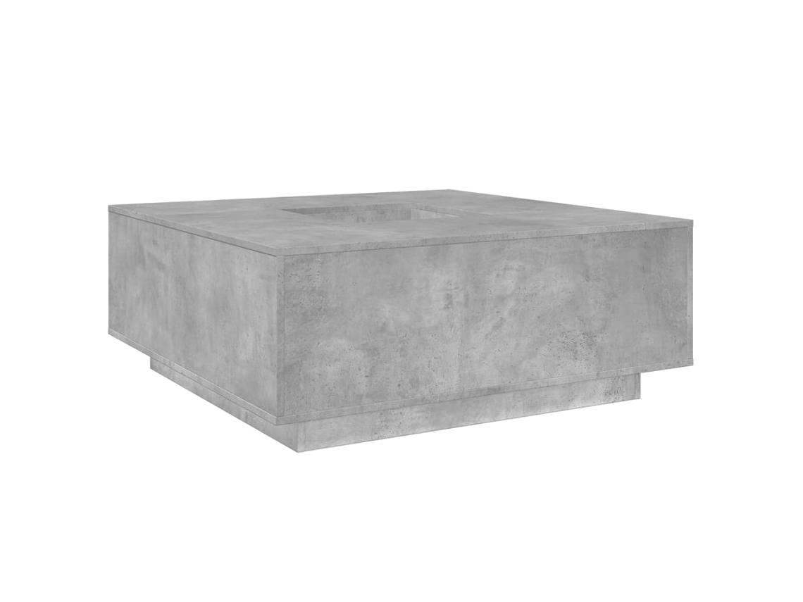 Mesa De Centro VIDAXL Gris Madera contrachapada (100x100x40cm)