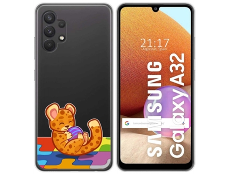 Carcasa Samsung Galaxy A32 4G TUMUNDOSMARTPHONE Dibujos Transparente Multicolor