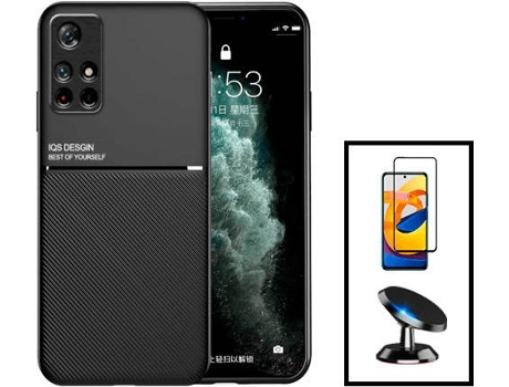 Kit Carcasa Trasera Magnética Anti Choque + Protector de Pantalla Xiaomi Redmi Note 11T 5G GIFT4ME Negro