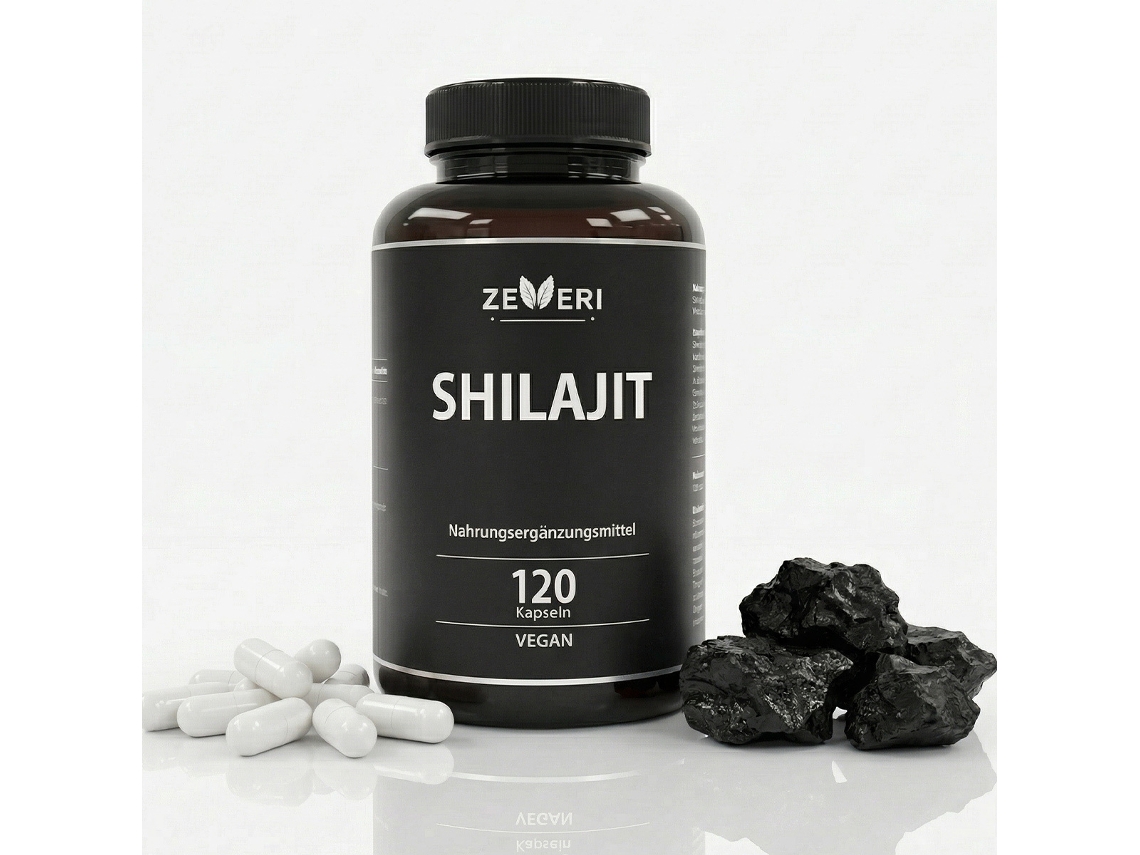 Zeveri Suplemento Alimenticio Shilajit - 120 Cápsulas Con 1000 Mg 2 Cápsula
