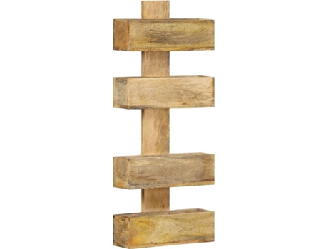 Revistero de pared VIDAXL Marrón Madera (30x11x72 cm)