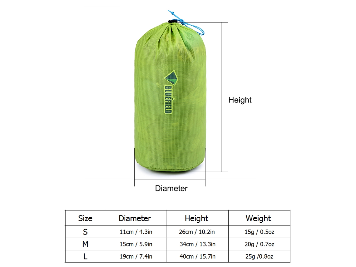 Bolsa De Cuerda De Nailon Ultraligera E Impermeable Para Estacas De Tienda De Campaña Y Equipos Para Actividades Al Aire Libre.