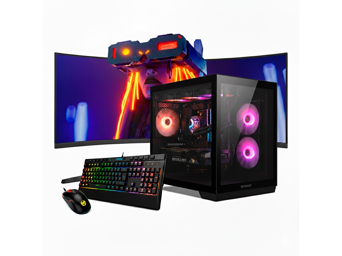 Neo-pc Gaming Intel I7 14700kf / 9070 Xt / 32gb Ram / 1tb Ssd / Windows 11 Pro / Monitor Curvo 34” Qhd 165hz / Astraneo Negro