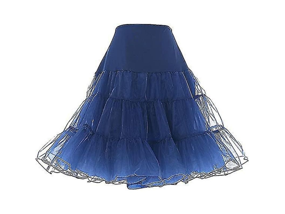 2026-falda Petticoat Vintage Rockabilly 50s Para Mujer Con Volumen Y Cintura Elástica