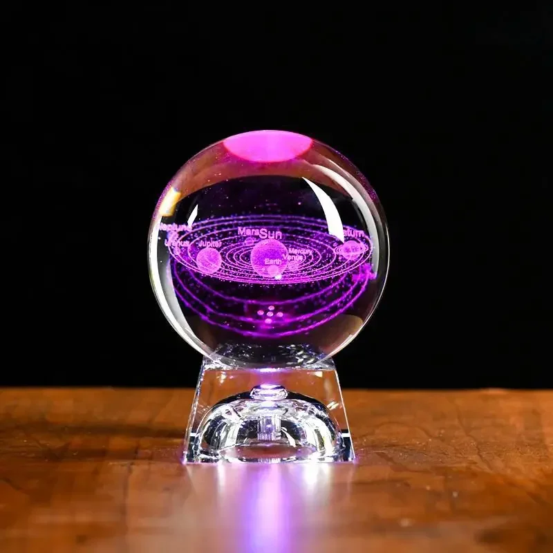 Bola De Cristal Led, Bola De Cristal 3d, Decoración Para El Hogar, Adorno Para El Día De San Valentín.