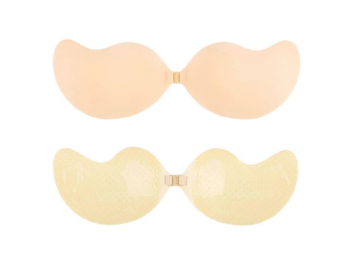 Sujetador Adhesivo Invisible Silicona Para Vestidos Sin Espalda Push Up Reutilizable Tono Natural D Tono De Piel Transpirable