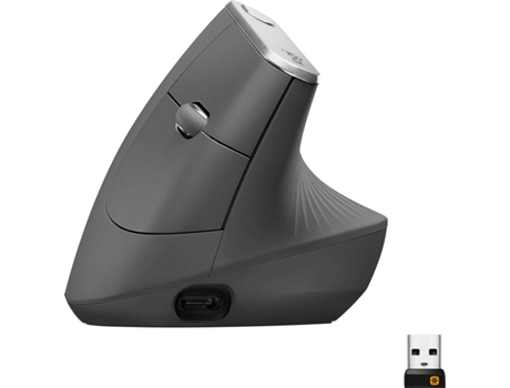 Ratón LOGITECH MX Vertical (Inalámbrico - Pro - 4000 dpi - Gris)