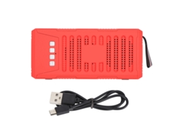 Altavoz Bluetooth Portátil Con Linterna Led, Radio Fm, Sonido Estéreo Y Tarjeta De Memoria.