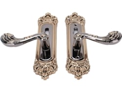 Manilla De Puerta Silenciosa De Estilo Europeo Y Juego De Cerradura De Aleación De Aluminio Con Llaves.
