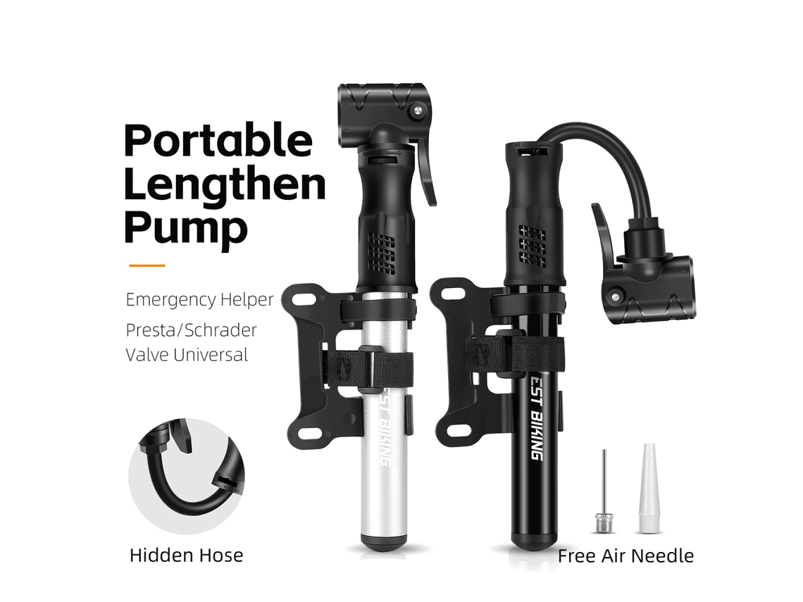 2026-bomba De Aire Portátil Para Bicicleta 100psi Pie, Inflador De Montaña, Baloncesto, Accesorio De Ciclismo