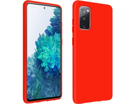 Carcasa Samsung Galaxy S20 FE AVIZAR Semirrígida Mate Rojo
