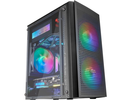 Caja PC MARS GAMING MC300 (Mini ATX Tower - Negro)