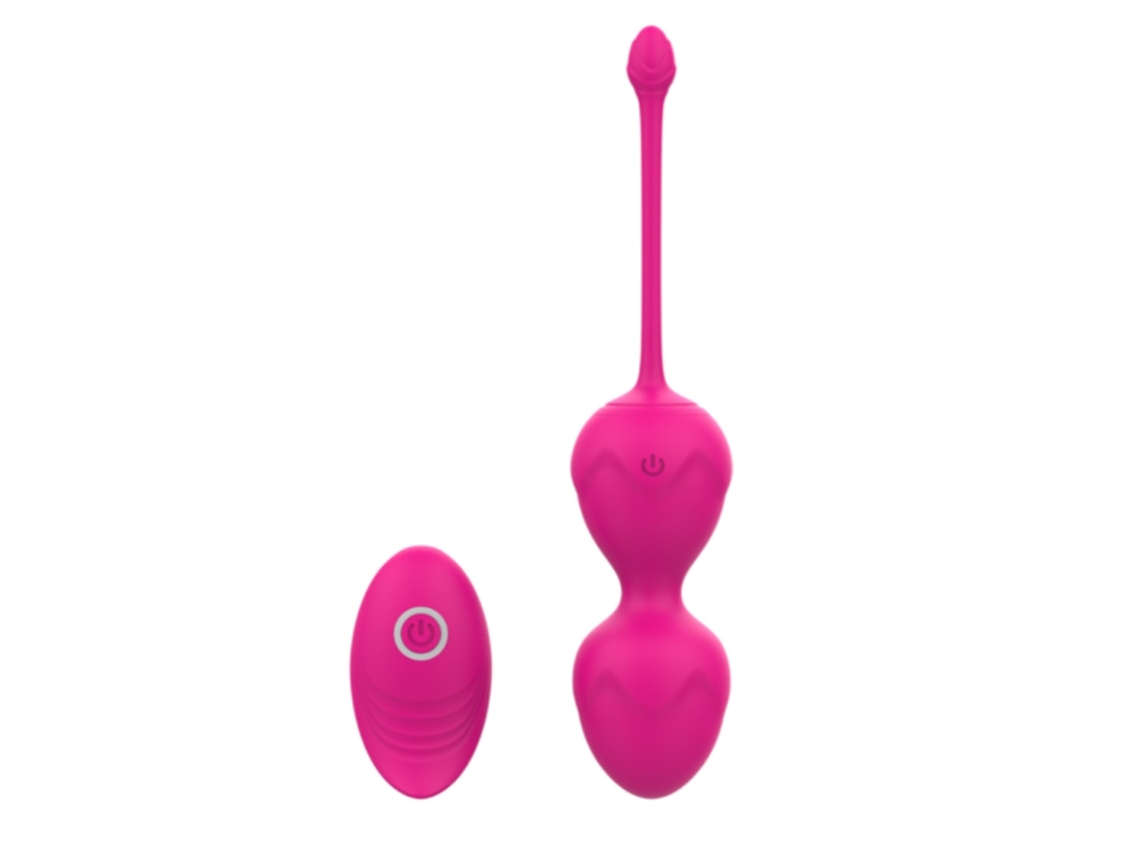 Vibradores femeninos con control remoto, masturbador femenino, estimulador de clítoris con vibración, juguetes sexuales (rojo)