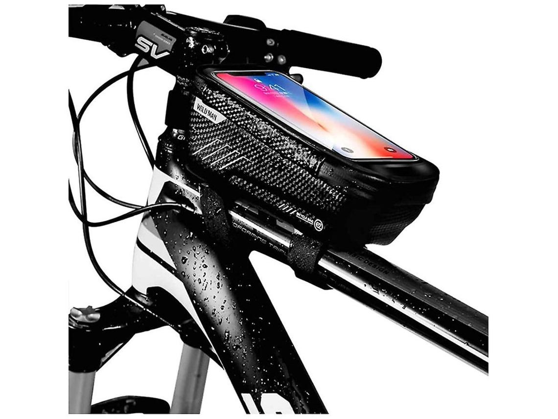 Bolsa para cuadro de bicicleta Bolsa impermeable para bicicleta Soporte para teléfono para bicicleta Bolsas para bicicleta Bolsa para tubo YEMAESRE