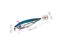 3 Señuelos Artificiales De Calamar Con Anzuelo, Fabricados En Plástico Abs, Para Pesca.