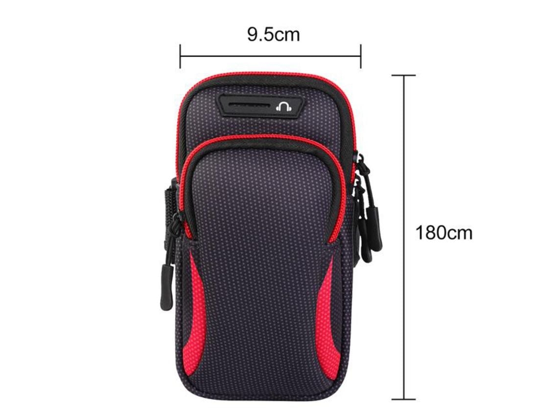 Estuche Deportivo Móvil Funda Muñeca Impermeable Running Soporte Teléfonos 6.5 Pulgadas