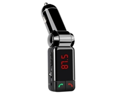 Transmisor FM Bluetooth Yizhood BC06 Manos Libres Aux Mp3 Dual USB Negro