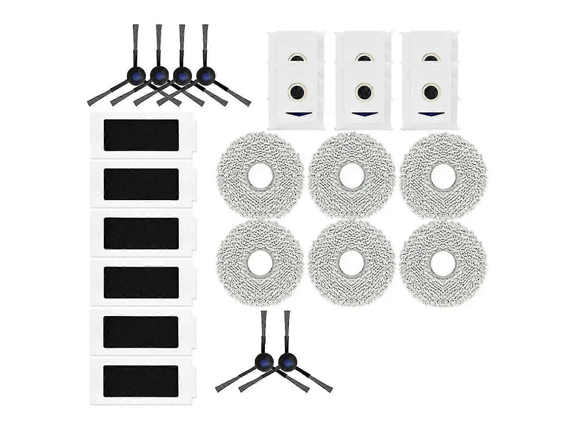 Para Debot T30 Pro / T30 Pro Omni / T30 Max / M12 Pro + Cepillo lateral, filtro de batería, paño de limpieza, bolsa para polvo, repuestos