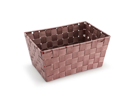 Cesta VERSA Rosa Textil 20x15x30 cm