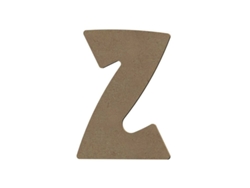 Letra Z mayúscula de madera MDF para decoración - 8 cm