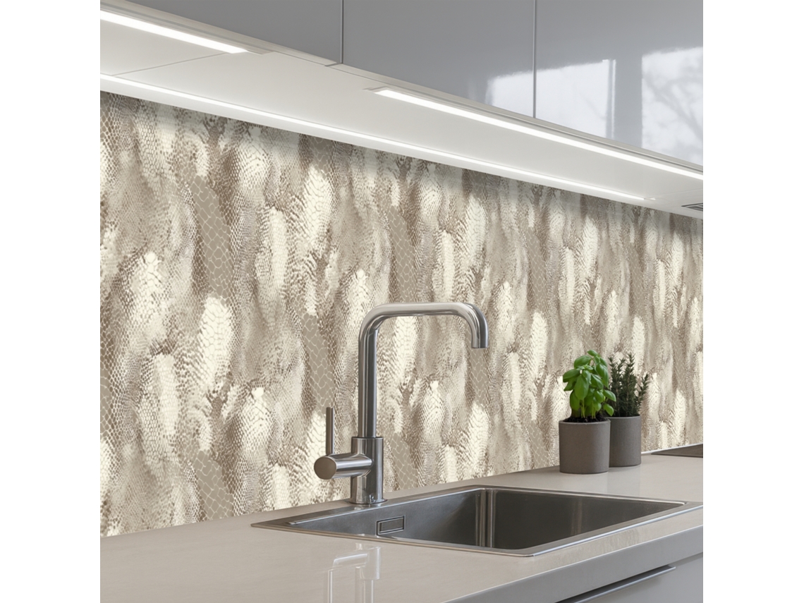 Salpicaderos De Cocina Serpiente - Textura - Arena 250x60 Cm