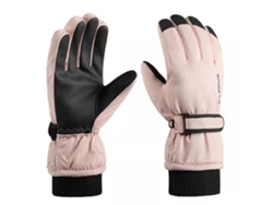 Guantes de esquí de invierno para hombre, de terciopelo grueso, impermeables, cálidos, para exteriores, con pantalla táctil
