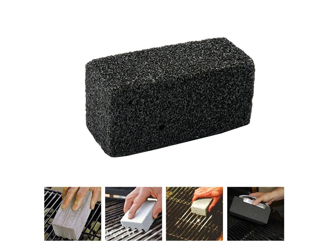 Bloques de limpieza para parrillas con piedra pómez volcánica y vidrio espumoso para barbacoa y cocina | Sin marca