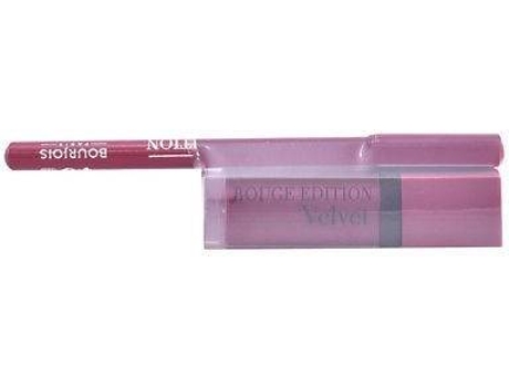 Lápiz de Labios BOURJOIS Rouge Edition Velvet Lipstick 14 + Contour N5 gatis