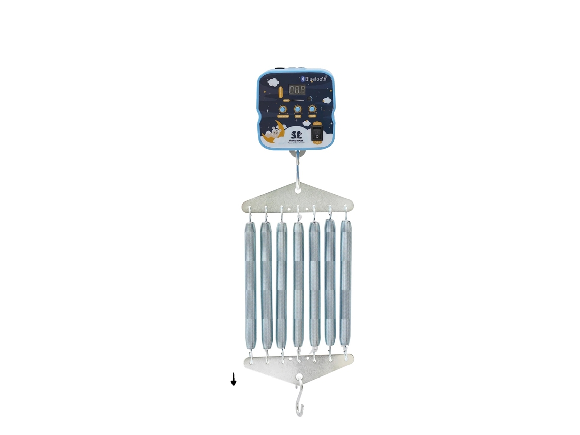 Controlador para columpio de bebé, 9 velocidades de vibración, función de control remoto, azul