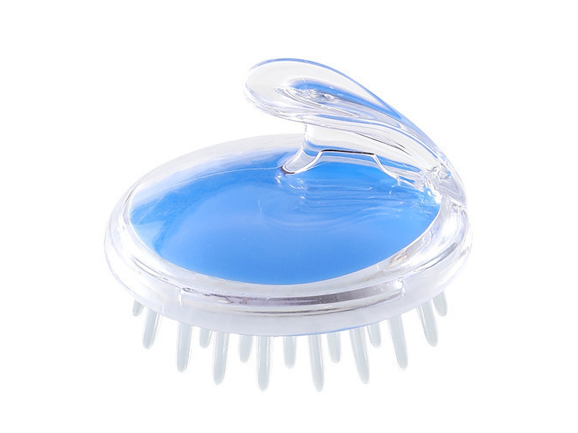 Cepillo masajeador para cabello y cuero cabelludo Champú Azul