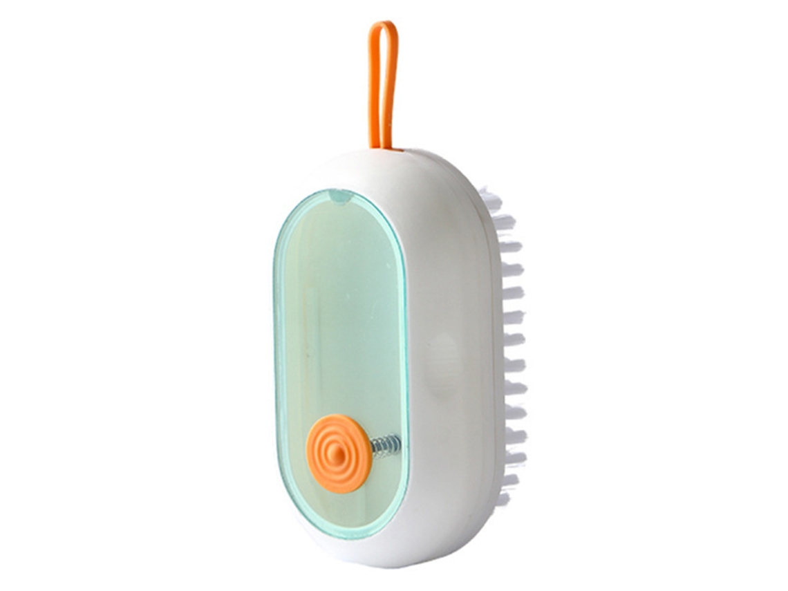 Rebe-escova De Limpeza Automática Multifuncional De Pressionamento Para Sapatos, Dispensador De Sabonete, Para Casa E Banheiro, Branca