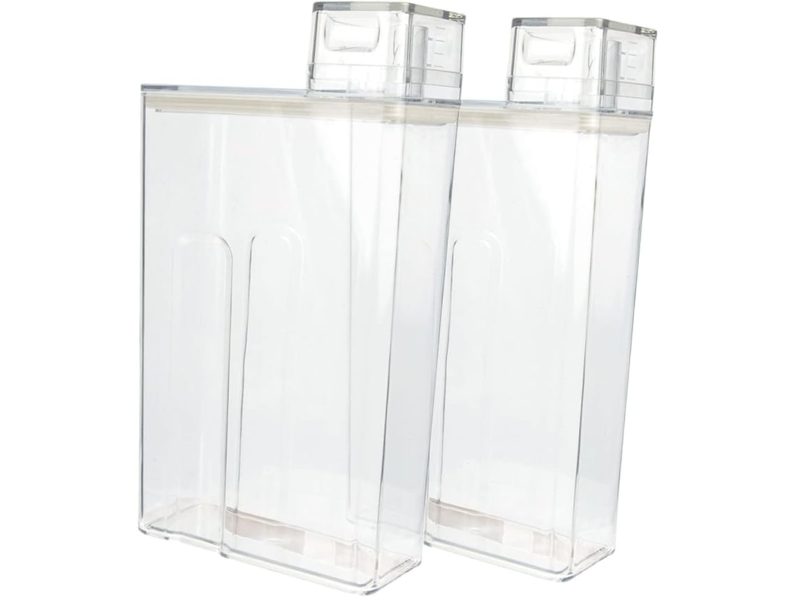 Balde Transparente De 2 Peças Para Loção E Detergente, Grande Capacidade Para Organização E Armazenamento De Roupas Em