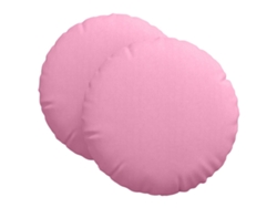 Cojines para asiento, 2 unidades, color rosa, Ø80 x 29 cm, tela HARLANV1