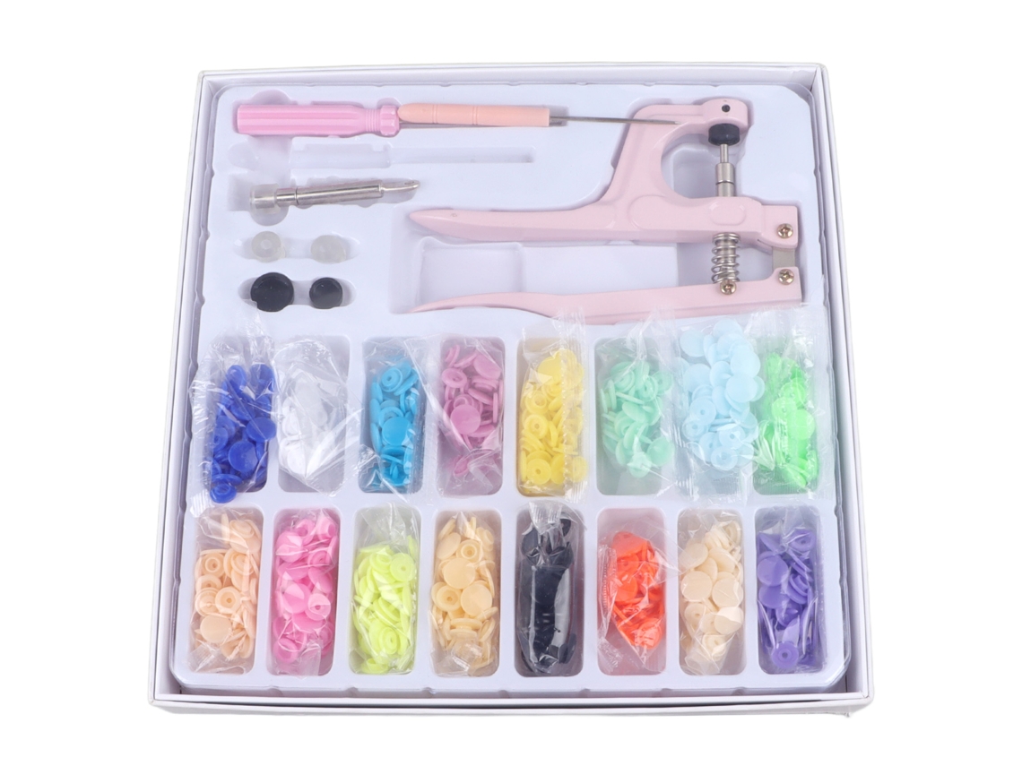 Kit Práctico De Herramientas Para Botones A Presión Sin Clavos Para Manualidades Y Confección De Ropa.