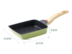 Tortilla japonesa con revestimiento verde