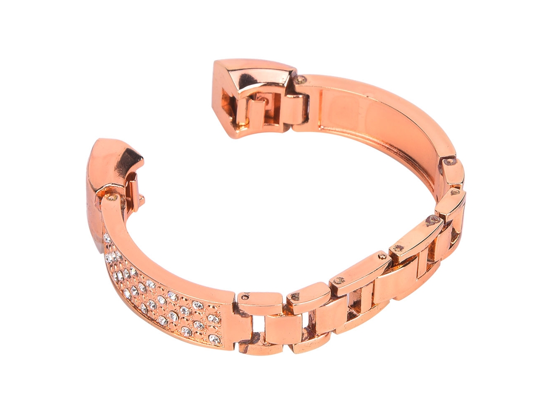 Pulsera de oro rosa para Fitbit Alta, elegante accesorio decorativo.