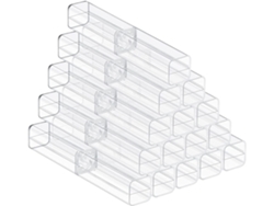 Juego De 25 Estuches De Plástico Transparente Para Bolígrafos, Vacíos, Ideales Para La Escuela Y La Oficina.
