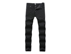 Pantalones Vaqueros Hombre Stretch Talla 26-42 Rotos Casual Clásico Negro Verano 2023 Cuarenta Black-d