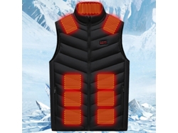 Chaleco calefactable para moto L-blue con ajuste inteligente de temperatura de tres niveles, chaleco calefactable eléctrico para protegerte del frío en invierno.