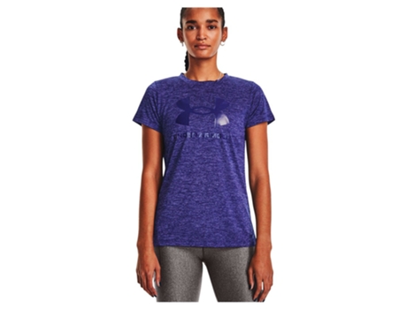 Camiseta de Mujer para Fitness UNDER ARMOUR Tech Twist Big Logo Azul (XS)
