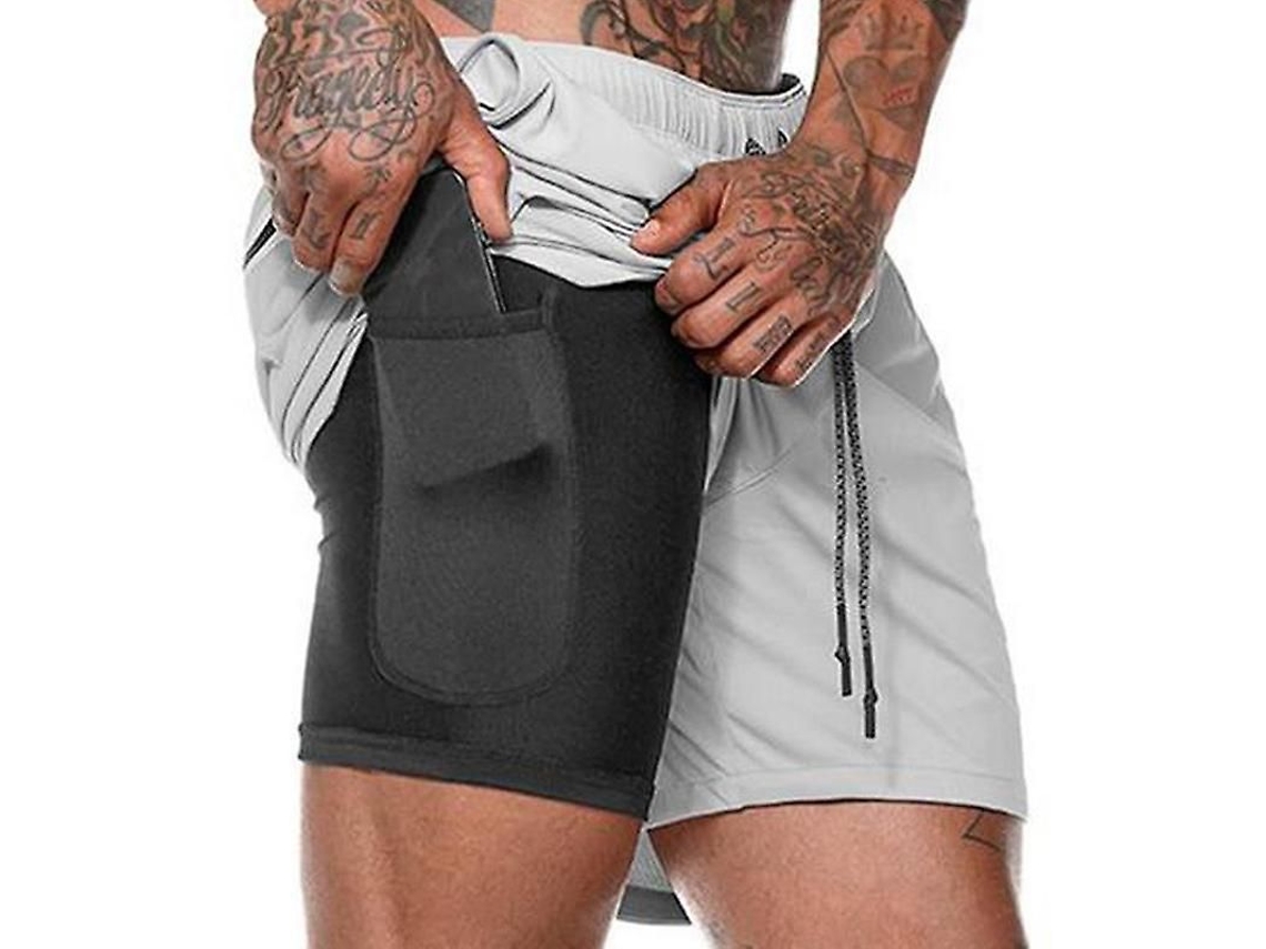 2026-pantalones Cortos Deportivos Para Hombre Con Bolsillos Para Gimnasio, Correr Y Fitness