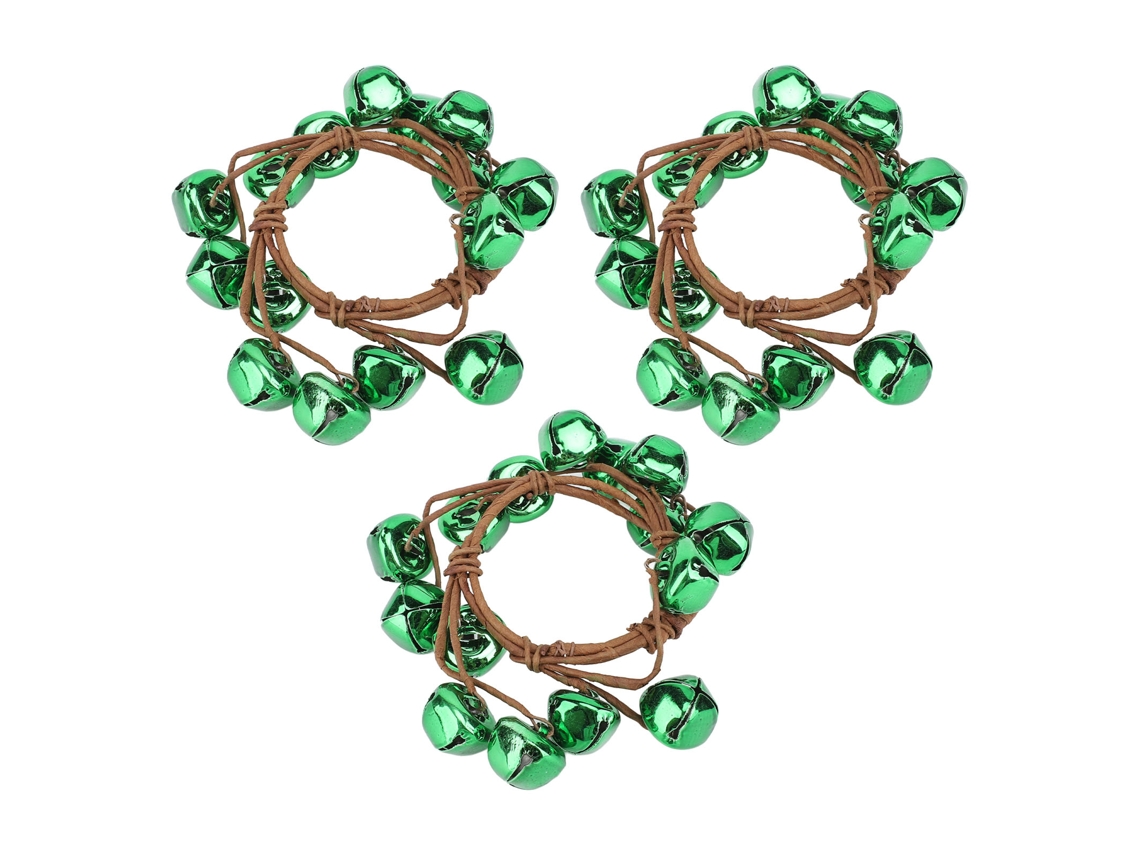 Yncm-guirnalda De Cascabeles Pequeña Para Puerta Navideña De Hierro Adorno Navideño