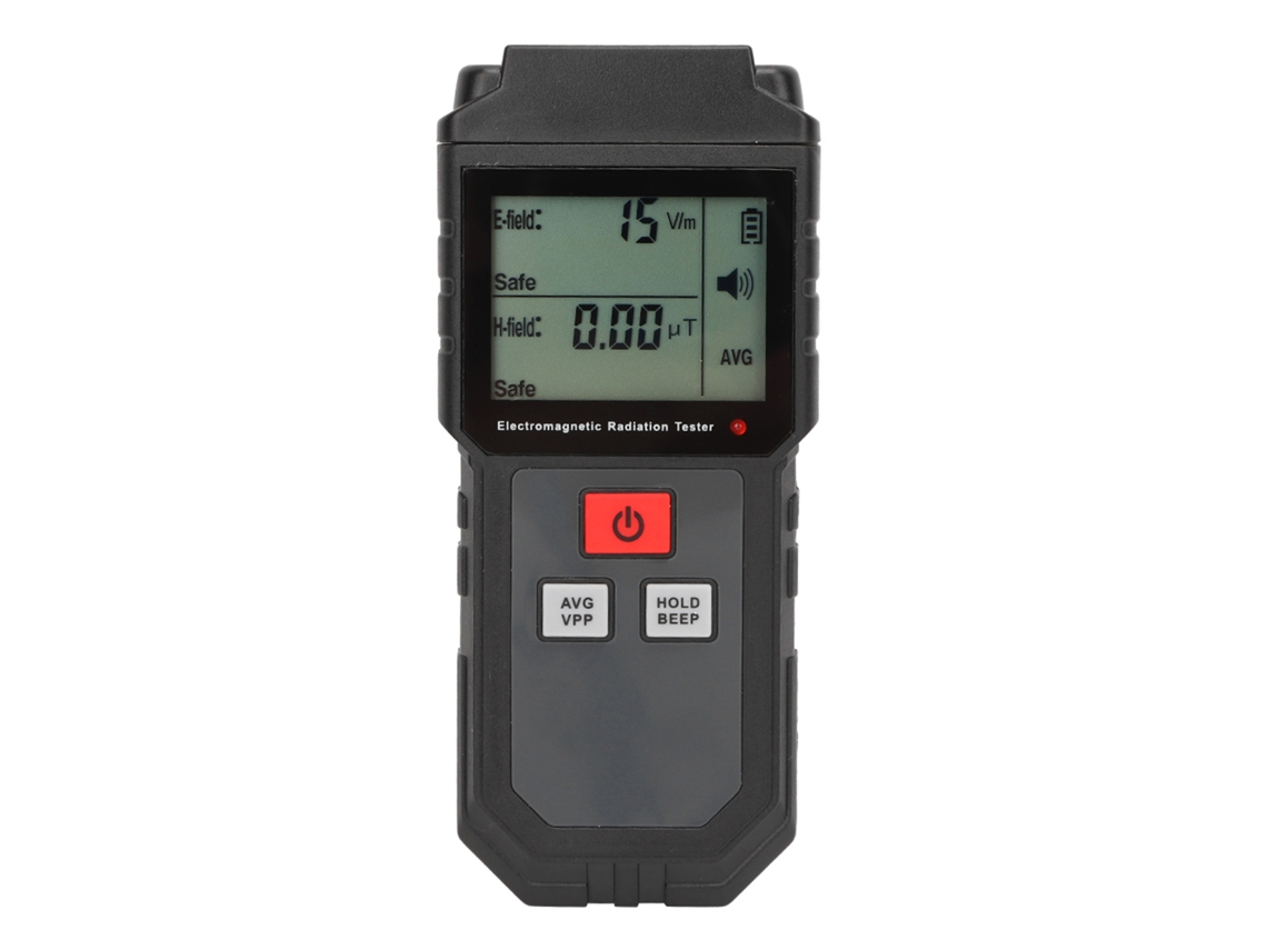 Detector Digital De Radiación Electromagnética Rz825, Medidor Emf Con Pantalla Lcd Y Alarma Sonora/visual.
