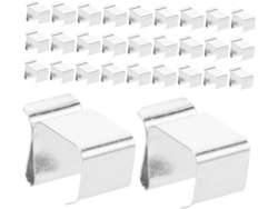 Paquete De 60 Piezas De Soportes Para Guirnaldas De Luces, Ganchos Para Canaletas Para Iluminación Exterior, Colgadores